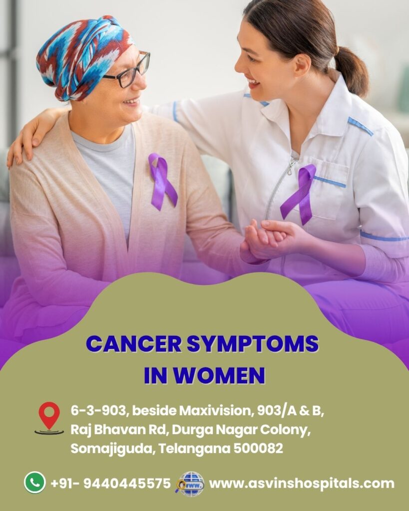 cancer symptoms in women