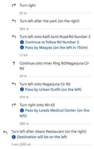 Direction from Nanakramguda to Asvins Specialty Hospitals Somajiguda