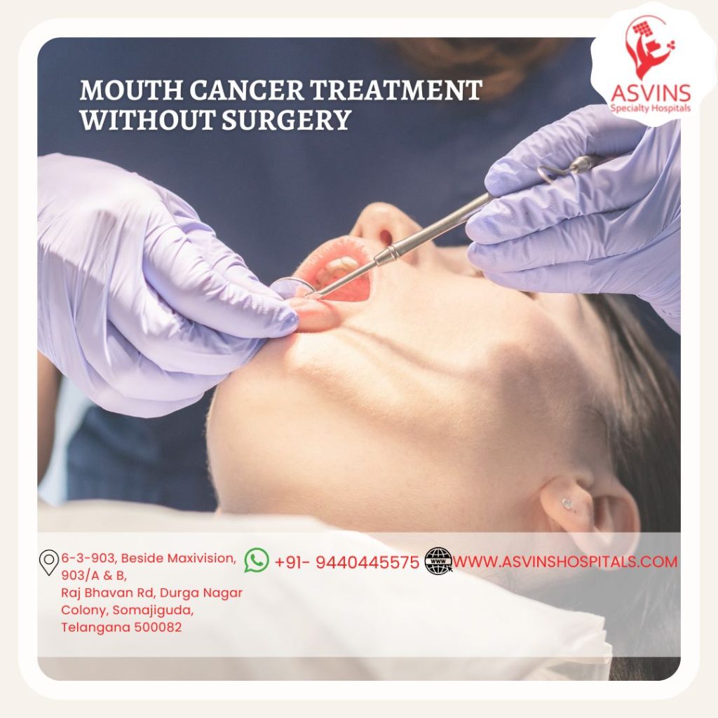 mouth cancer treatment without surgery