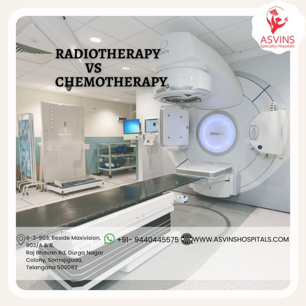 radiotherapy vs chemotherapy